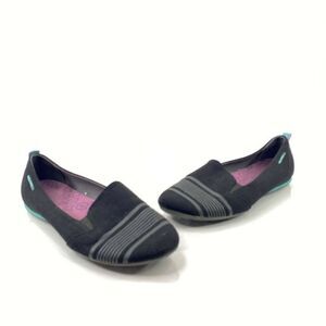 Merrell Womens 7 Black Getaway Alanah Ballet Flats Shoes Sneakers Canvas Slip-On
